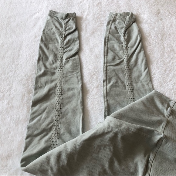 Free People High-Rise 7/8 Length Good Karma Leggings Sea Glass - Picture 4 of 9